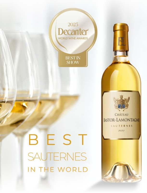 🏆 Château Bastor‑Lamontagne 2022 : Meilleur Sauternes du Monde au DWWA 2025